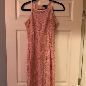 AQUA Lace Midi Dress